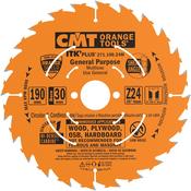 CMT Rip Crosscut Saw Blade — 190 dia | Tool Depot image