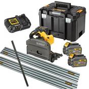 Dewalt DCS520T2R 54V XR FlexVolt Plunge Saw (2x6Ah) With Rails &amp; Joining Bar - Tool Depot Ireland