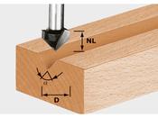 Festool V-groove Cutter HW S8 D14/7/90° | Tool Depot