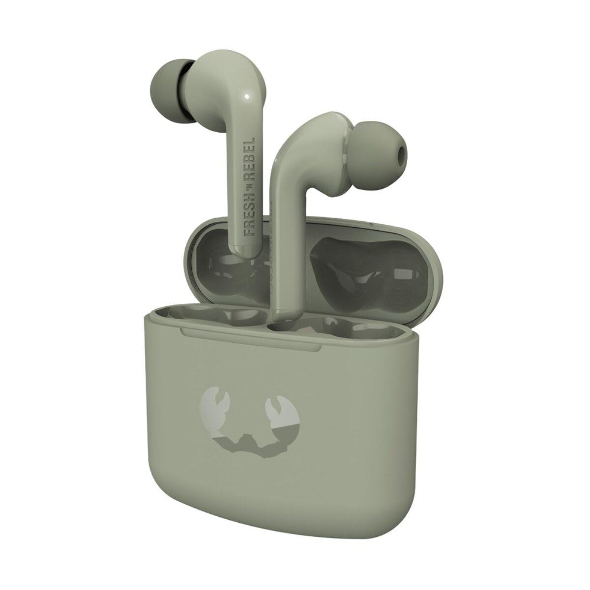 Fresh \'N Rebel Wireless Twins 1 With Tip Earbuds l Dried Green l 801061 in  Cork | GetLocal Ireland