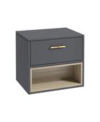 Sonas Malmö 60Cm Countertop Basin Midnight Grey - Brushed Gold Handle | GMAL60CTMG