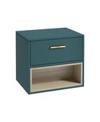 Sonas Malmö 60Cm Countertop Basin Ocean Blue Matt - Brushed Gold Handle | GMAL60CTOB