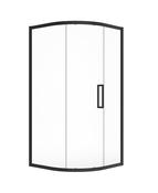 Sonas Aspect 8Mm Framed Single Door Quadrant 900X2000 Matt Black | USE00064