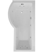 Sonas P Shape 1700X850Mm Lh Single Ended 12 Jet Whirlpool Bath &amp; Panel | GGIPS004L