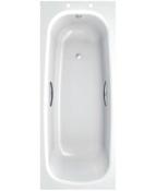 Sonas Strata 1600X700Mm Single Ended Steel Bath - Grips | SSB167PLGR