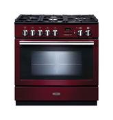 Rangemaster Professional Plus FXP 90 | Dual Fuel | Cranberry | Chrome Trim | PROP90FXPDFFCY/C