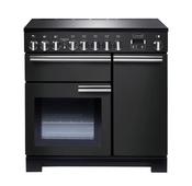 Rangemaster Professional Deluxe 90 | Induction | Charcoal Black | Chrome Trim | PDL90EICB/C
