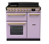 Rangemaster Estel Deluxe 90 | Induction | Heather | Antique Brass Trim | ESDL90EIPHTH/AB1