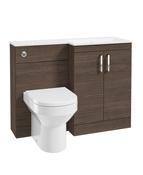Sonas Corta 110Cm Rh Combination Two Door Unit | Sable Ash | Chrome Handles | UF2012
