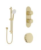 Sonas Alita Knurled Bath Kit 1 Brushed Gold | USH0106