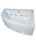 Sonas Maya 1500X1000Mm Right Hand 8 White Jet Whirlpool Corner Bath &amp; Panel | UBA00076