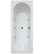 Sonas Clover 1800X800Mm Double Ended 12 White Jet Whirlpool Bath | UBA00107