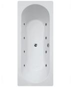 Sonas Clover 1800X800Mm Double Ended 8 White Jet Whirlpool Bath | UBA00108
