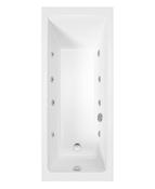Sonas Cubo 1700X750Mm Single Ended 8 White Jet Whirlpool Bath | UBA00145