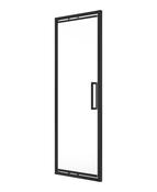 Sonas Aspect 8Mm Framed Infold Door 900Mm | Matt Black | USE00163