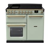 Rangemaster Estel Deluxe 100 | Induction | Mint | Antique Brass Trim | ESDL100EIPMNT/AB1