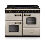Rangemaster Classic Deluxe Oc 110 Dual Fuel Pale Cream with Antique Brass Trim | CLDLO110DFPPCR/AB1