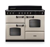 Rangemaster Classic Deluxe Oc 110 Induction Pale Cream with Chrome Trim | CLDLO110EIPPCR/CM1