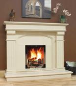 Bertoneri Bridge Fireplace Surround | 54" | Marfil Stone | FP008
