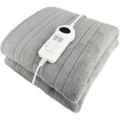 De Vielle Electric Heated Fleece Throw Blanket | Grey | 300543 image