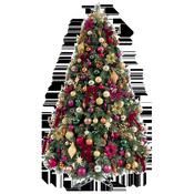 Portland Fir 7 ft Pre-Lit Luxury Decorated Tree The Kensington | EB201(2)PLDCP