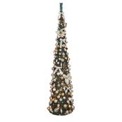 Portland Fir 7 ft Pre-Lit Decorated Pop Up Tree Charmed Elegance | EB206(2)PLA
