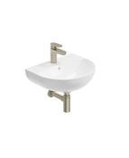 Sonas Horizon Round 45Cm 1 Tap Hole Wash Basin &amp; Bottle Trap | Brushed Nickel | USW0461