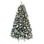 Portland Fir 7ft Pre-Lit Luxury Decorated Tree Cotswold Frost | EB201(2)PLCCP