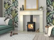Bertoneri Balmoral Fireplace Surround | 54" | Honed Grey | FP173