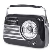 Madison Retro Long Battery Radio | 30W | Black | 140715 image