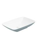 Sonas Skal Rectangle 60Cm Wash Basin White Coral Green &amp; Waste | UF1249