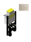Sonas Small Fastfix Frame For Wall Hung Wc Circle Fascia Plate | Brushed Nickel | USW0507