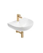 Sonas Horizon Round 50Cm 1 Tap Hole Wash Basin &amp; Bottle Trap | Brushed Gold | USW0457