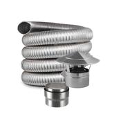 9M 6" Twin Wall Flexi Kit with Cowl &amp; Joiner