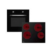 Powerpoint Single Oven And Ceramic Hob Pack | P25CKMDBL image