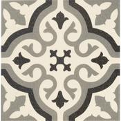 Victorian Centro Florentine Tile | White | 20x20cm | 1 Piece | HMAINB009