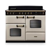 Rangemaster Classic Deluxe Oc 110 Induction Pale Cream with Antique Brass Trim | CLDLO110EIPPCR/AB1