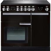 Rangemaster Professional Plus 90 Ceramic Black with Chrome Trim | PROP90ECGB/C