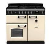 Rangemaster Classic 100 Dual Fuel Pale Cream with Chrome Trim | CL100DFPPCR/CM1