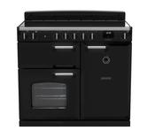 Rangemaster Classic 100 Induction Black with Chrome Trim | CL100EIPGBL/CM1  14205