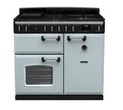 Rangemaster Classic 100 Dual Fuel Misty Blue with Chrome Trim | CL100DFPMSB/CM1