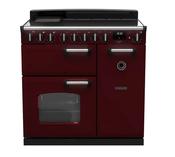 Rangemaster Classic Deluxe 90 Induction Bordeaux with Chrome Trim | CLDL90EIPBOR/CM1