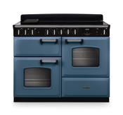 Rangemaster Classic Deluxe Oc 110 Induction Stone Blue with Chrome Trim | CLDLO110EIPSTB/CM1