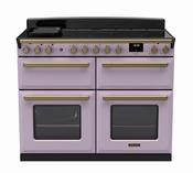 Rangemaster Estel Deluxe 110 Standard Format | Induction | Heather | Antique Brass Trim | ESDLO110EIPHTH/AB1
