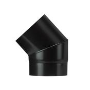 6" 45 Degree Bend Black Enamel Flue Pipe