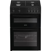 Indesit 60cm Gas Double Cooker | Black | IDG6GB image