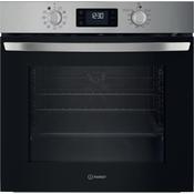 Indesit Turn&amp;go Single Fan Oven | Dual Clean (pyro &amp; Hydro) | Multifunction 8 | 71l | A | Stainless Steel | IO 278P1 X UK