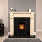 Package Deal: Henley Phoenix Sapphire 6kW + Paros/Rosse 54" Fireplace Ivory + Granite Insert + Straight Hearth 54x18 | 10176276 image