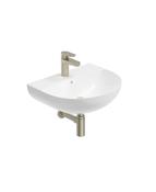 Sonas Horizon Round 50Cm 1 Tap Hole Wash Basin &amp; Bottle Trap | Brushed Nickel | USW0458