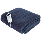 De Vielle Electric Heated Fleece Throw Blanket 200G | Navy | DEV011149 image